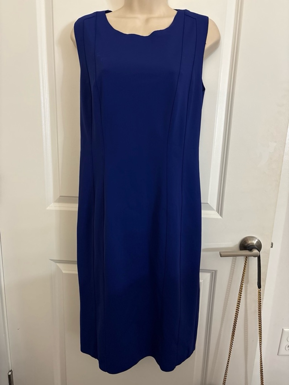 Elie Tahari Cobalt Sleeveless Shift Dress
